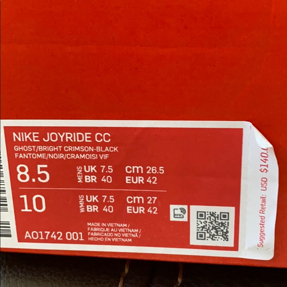 Nike Joyride CC men’s Ghost Bright Crimson Black - Picture 10 of 10